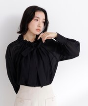 2wayシアーボウタイブラウス