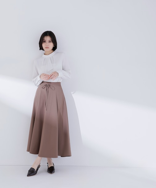 ナローリボンフレアスカート