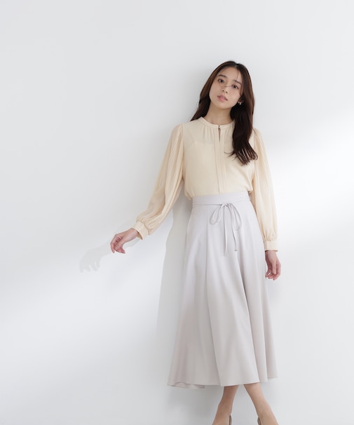 ナローリボンフレアスカート