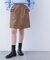 フェイクレザーミニスカート