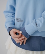 〈N.〉ロゴ刺繍スウェットプルオーバー