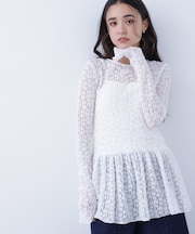 レースペプラムトップス差込