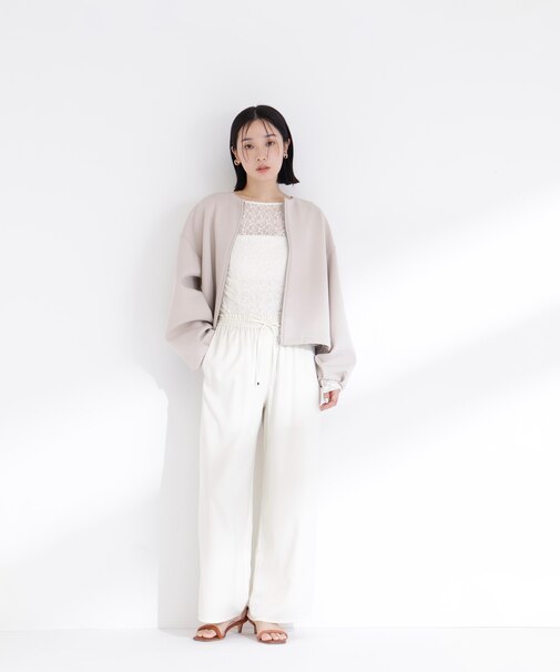 サテンイージーパンツ