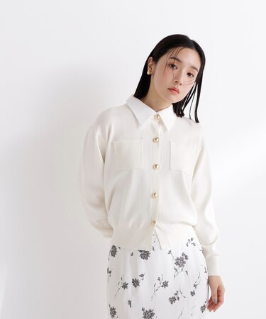 2wayカラーニットカーディガン