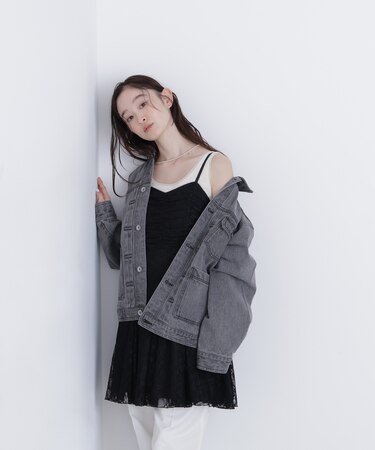 〈N.〉レースギャザーキャミチュニック