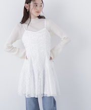 〈N.〉レースギャザーキャミチュニック