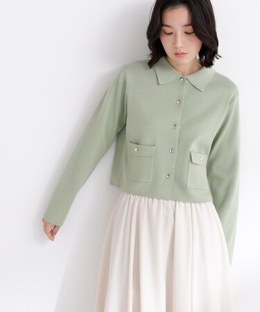 “きちんと見え上手”な襟付きニット