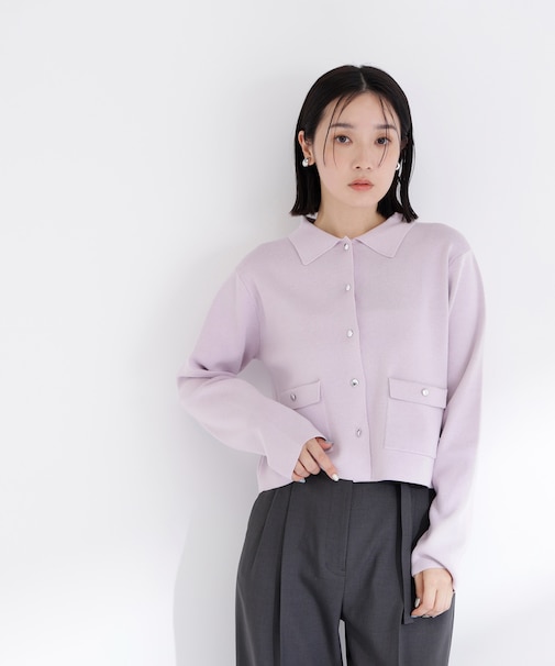 “きちんと見え上手”な襟付きニット