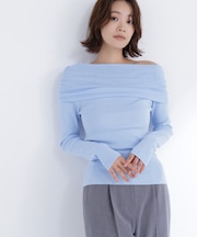 オフショルコンパクトニット