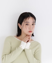 ダブルカフスニット