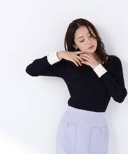 ダブルカフスニット