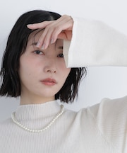 〈N.〉シアーリブニット