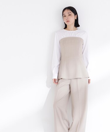 ビスチェドッキングブラウス　ブラウス