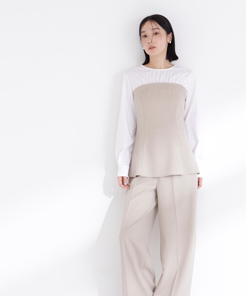 ビスチェドッキングブラウス　ブラウス