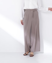 ダブルベルトワイドパンツ