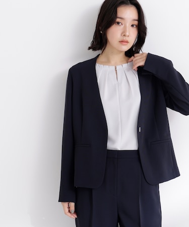 ドビーツイル SETUP ノーカラージャケット