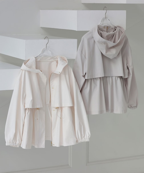 毎日これ。週7ペプラムフーディブルゾン