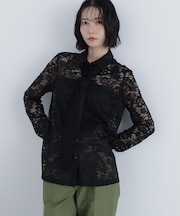 〈N.〉レースボウタイブラウス