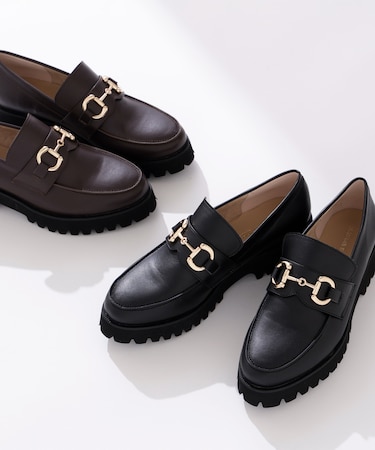 ボリュームソールビットローファー