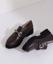 ボリュームソールビットローファー