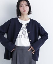 〈N.〉ゴールドボタンニットカーディガン