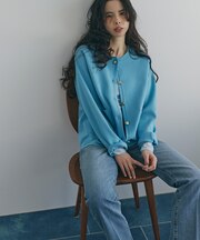 〈N.〉ゴールドボタンニットカーディガン