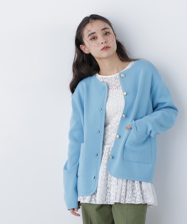 〈N.〉ゴールドボタンニットカーディガン