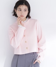 フリルドッキングニットジャケット