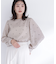 ドット刺繍ブラウス