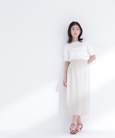 ベルテッドナロースカート