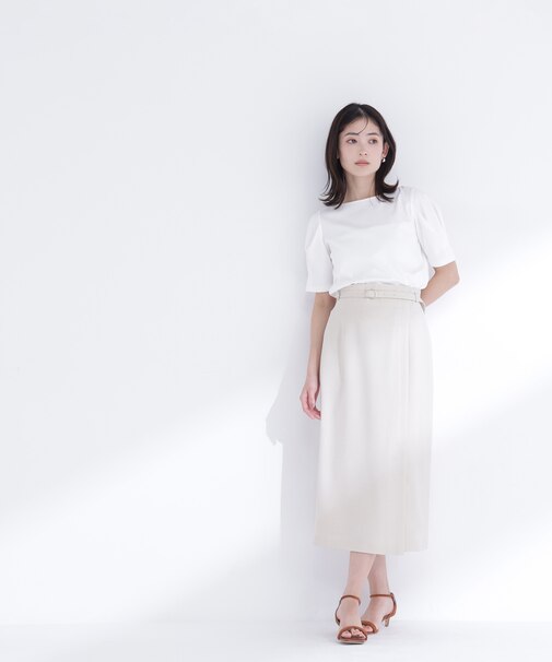 ベルテッドナロースカート