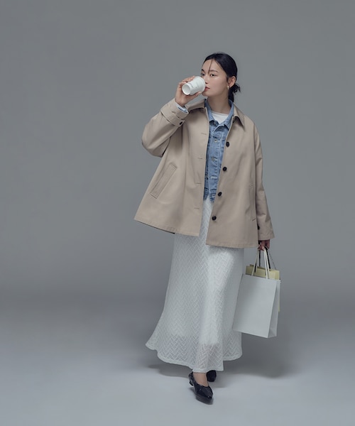 ステンカラーハーフコート｜ナチュラルビューティーベーシックの通販