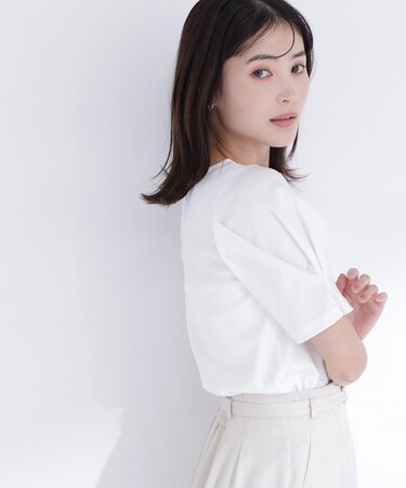 ベーシックTシャツ フォルムスリーブ