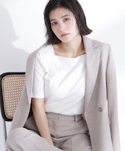ベーシックTシャツ スクエアネック