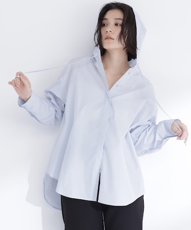 フーディーシャツブルゾン