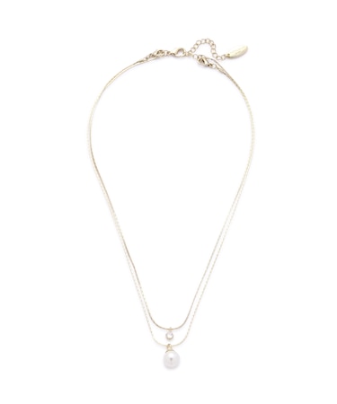 パール＆ストーンプチペンダント