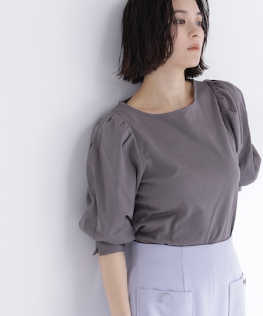 パフスリーブカットソートップス