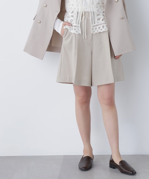 〈N.〉タックキュロットパンツ