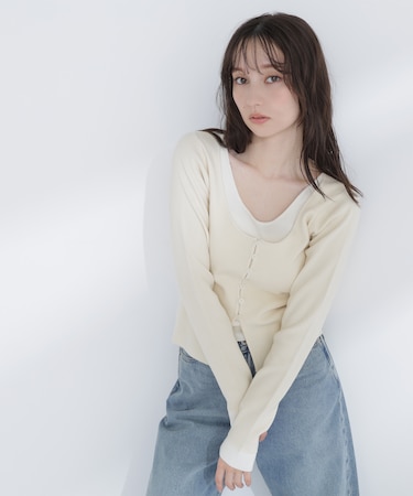 レイヤードライクニット