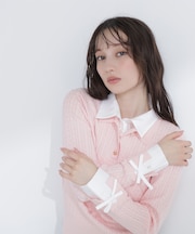 シャツドッキングケーブルニット