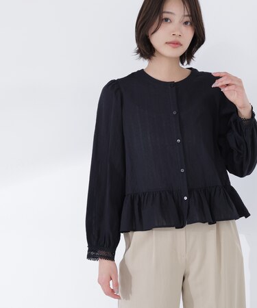 レースカフスブラウス