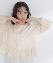 レースカフスブラウス