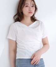 コンパクトドレープカットソー