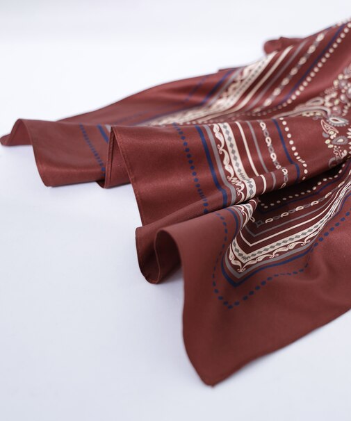 アーバンペイズリーリバーシブルスカーフ