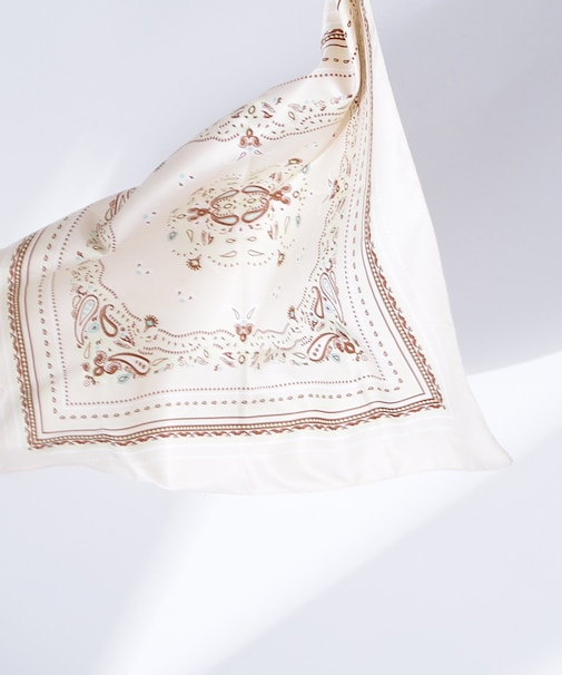 アーバンペイズリーリバーシブルスカーフ