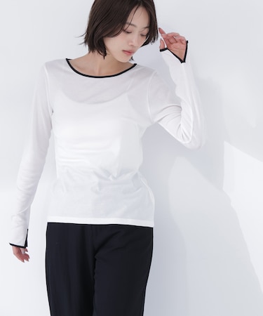 バイカラーバックシャンカットソー