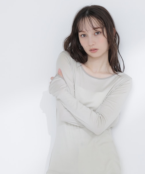 バイカラーバックシャンカットソー