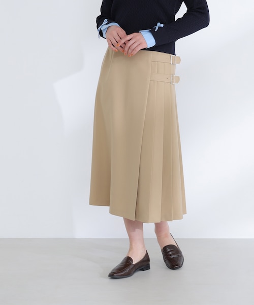 サイドプリーツスカート｜ナチュラルビューティーベーシックの通販