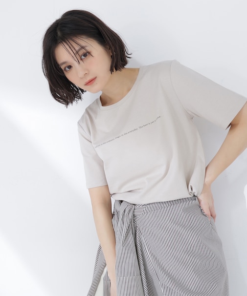 メッセージロゴTシャツ