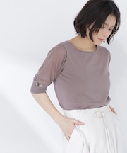 シアースリーブハトメカフスニット